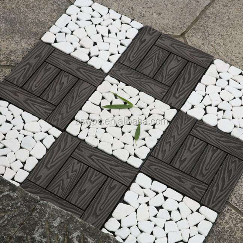 Multifunksjonelle steindekkfliser utendørs DIY-fliser
